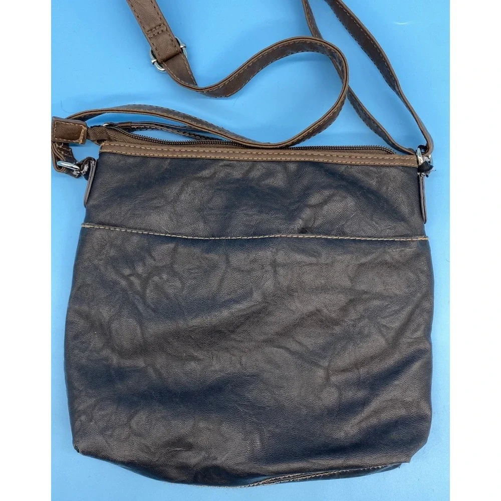Rosetti Women's Handbag Satchel Black/Brown‎  Purse Adjustable Strap